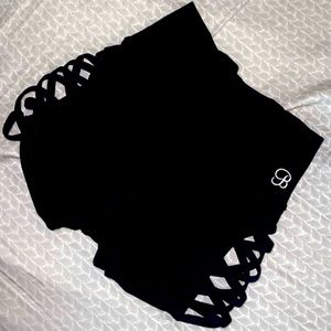 Black shorts from bombshell sportswear like new, only work once